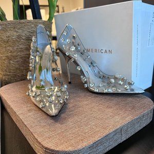 Good American - Diamonds Forever Silver Heel SIZE 10.5